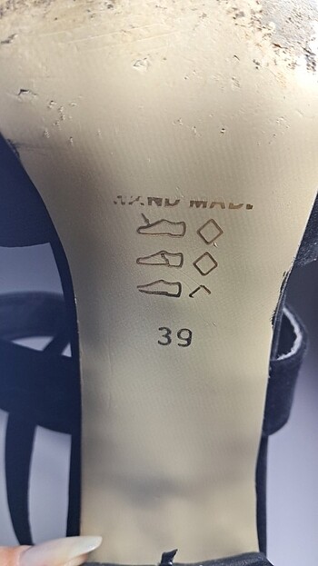 39 Beden siyah Renk topuklu ayakkabı