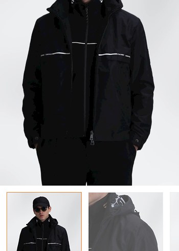 Lufian Damon Erkek Siyah Mont - Görsel 5