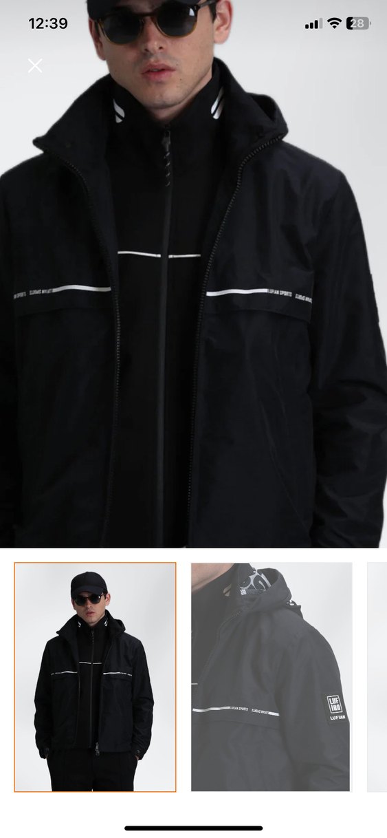 Lufian Damon Erkek Siyah Mont - Görsel 2