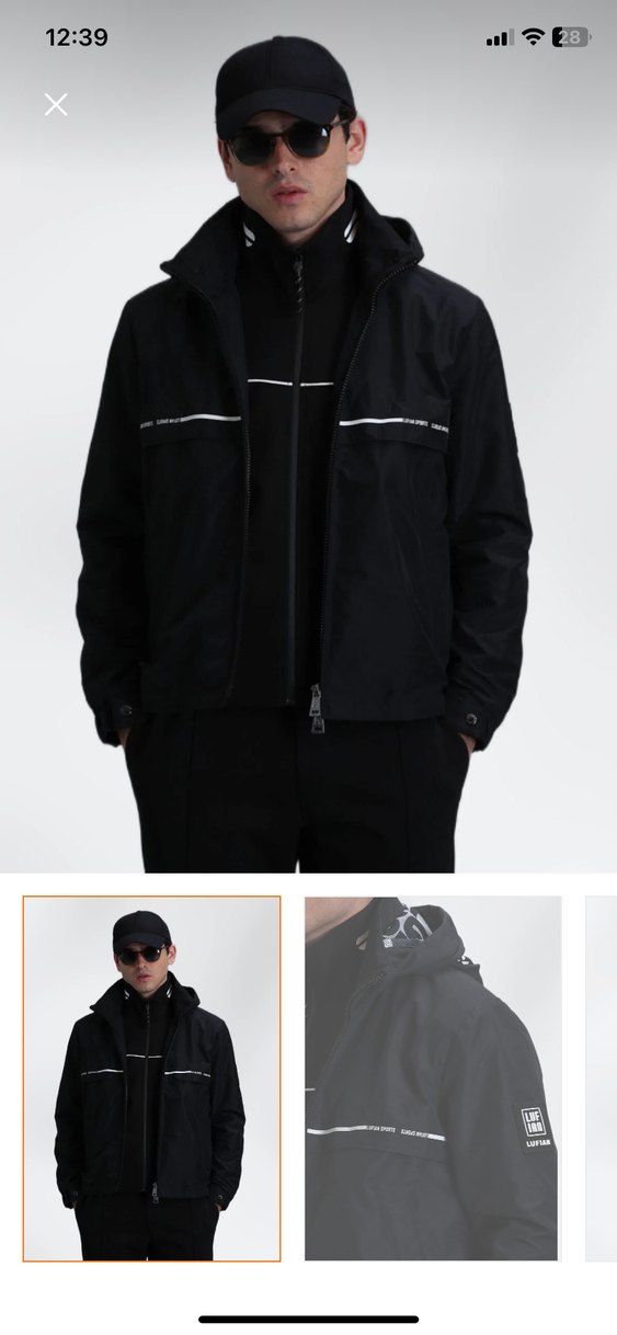 Lufian Damon Erkek Siyah Mont - Görsel 5