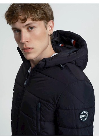 Erkek Siyah Fermuarlı  Mont - Görsel 2