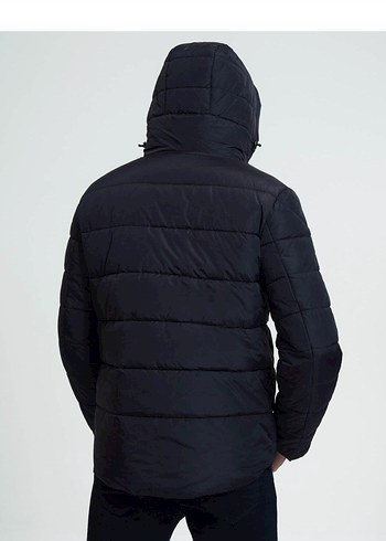 Erkek Siyah Fermuarlı  Mont - Görsel 4