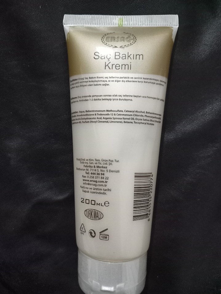 Ersag Saç Bakım Kremi 200 ml - Görsel 2