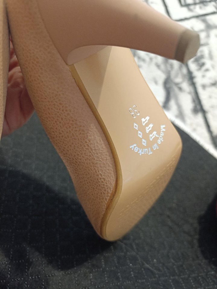 Bordo Süet Fiyonklu Yüksek Topuklu Kadın Stiletto - Görsel 2