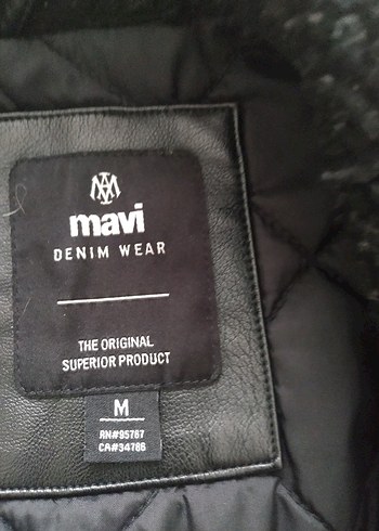 Mavi siyah mont