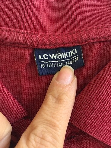 10 Yaş Beden bordo Renk Lcw bordo tişört