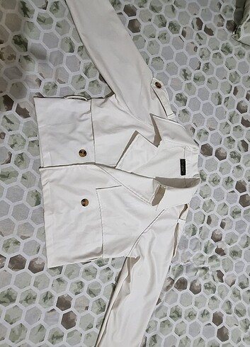 Oversize vegan deri spor ceket 