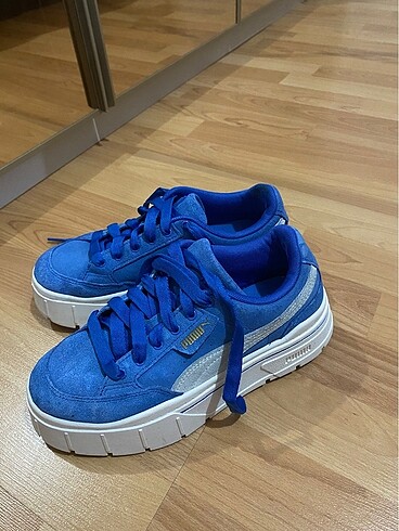 37 Beden mavi Renk puma mayze suede