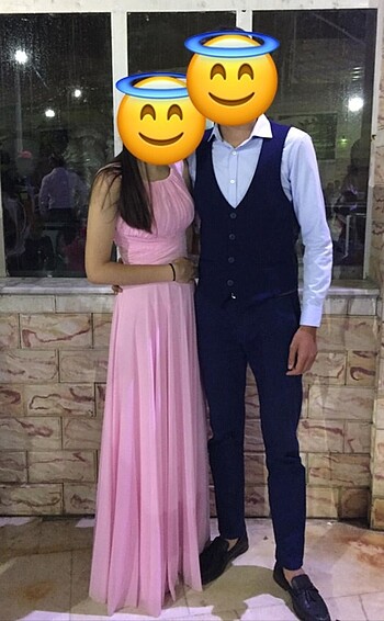 PEMBE UZUN ABİYE