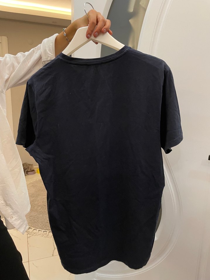 Siyah Baskılı  Erkek Tişört - Görsel 2