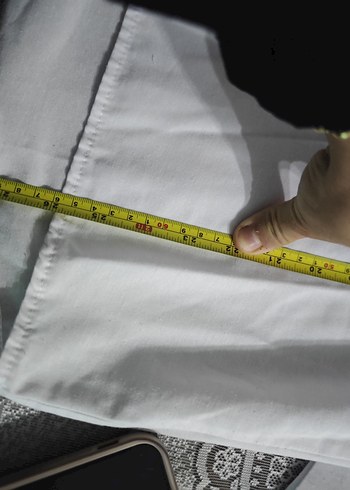 Düğmeli Beyaz Keten Kadın Gömlek - Görsel 4