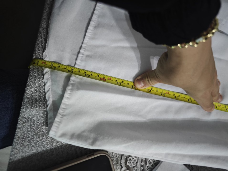 Düğmeli Beyaz Keten Kadın Gömlek - Görsel 4