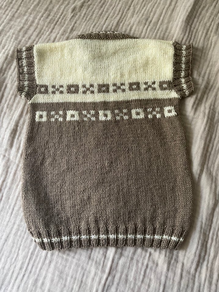 Bej kahve Süveter El örgüsü - Görsel 2