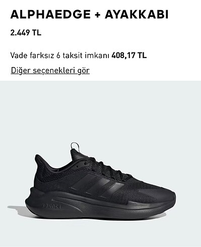 Adidas alphaedge+ ayakkabı