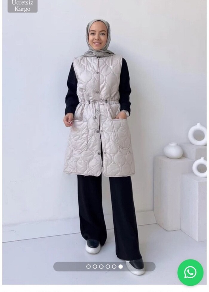 Kapitone şişme yelek - Görsel 2