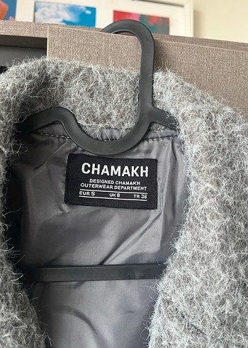 m Beden gri Renk Gri Düğmeli Kadın Kaban/Ceket