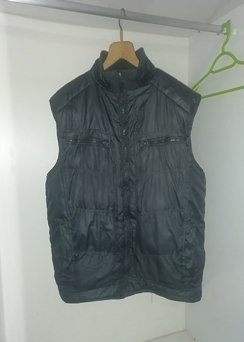 Erkek Kolsuz Fermuarlı Şisme Yelek - Görsel 3