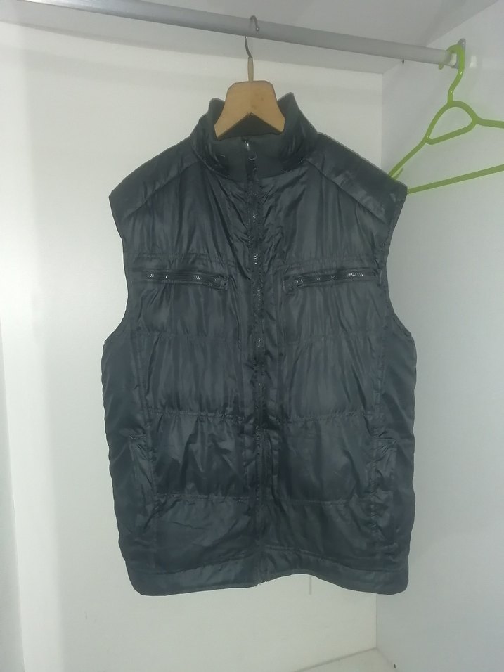 Erkek Kolsuz Fermuarlı Şisme Yelek - Görsel 3