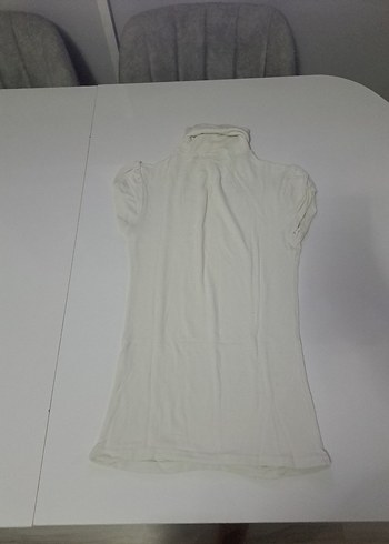 Beyaz Çocuk Balıkçı Yaka body tişört - Görsel 3