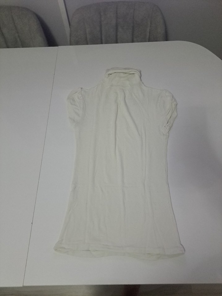 Beyaz Çocuk Balıkçı Yaka body tişört - Görsel 3