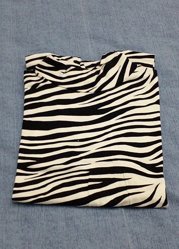 40 Beden Zebra desenli üst bady