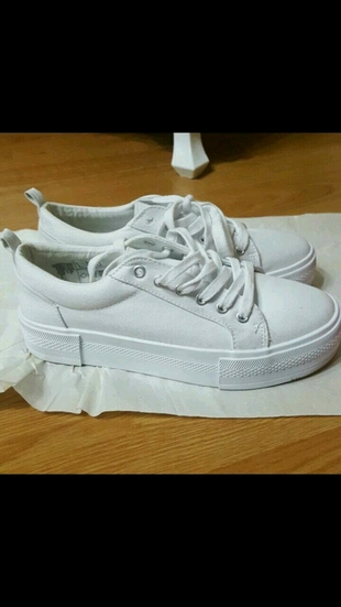 H&M canvas beyaz