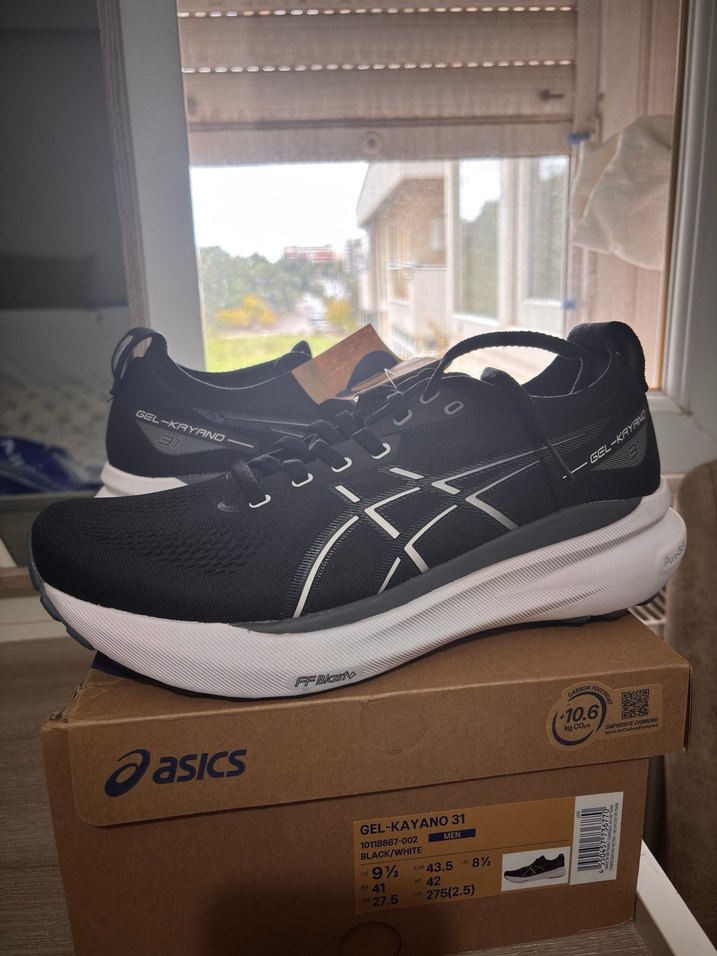 Siyah Beyaz Erkek Koşu Ayakkabısı GEL-KAYANO 31 - Görsel 5