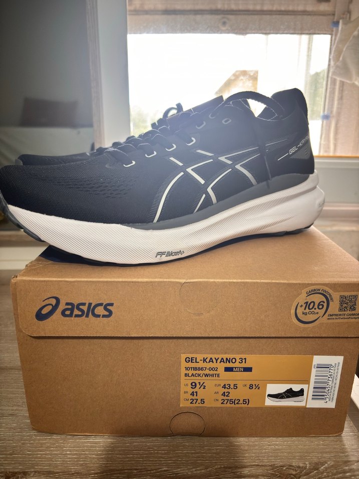 Siyah Beyaz Erkek Koşu Ayakkabısı GEL-KAYANO 31 - Görsel 2