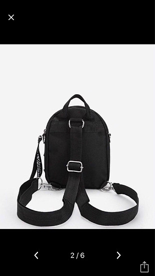 Siyah küçük boy sırt çantası 