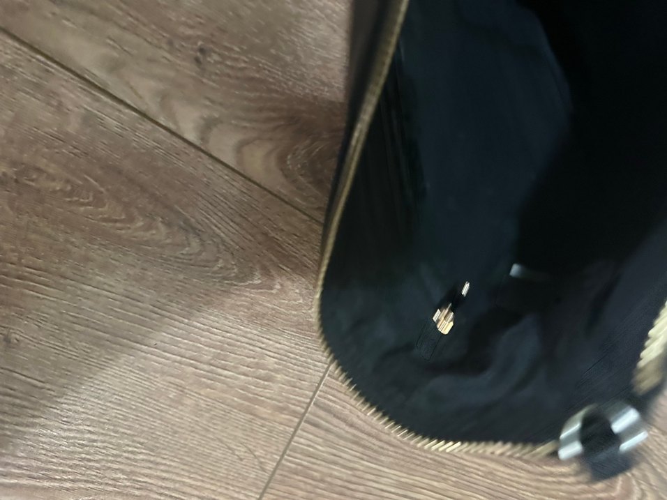 Siyah Deri Zımbalı Rock Punk Clutch Çanta - Görsel 2