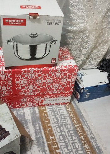 Manheim Derin Paslanmaz Çelik Tencere 30 cm