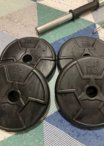 dambıl(dumbell) ağırlık barfiks Siyah Düz Egzersiz Matı 2 tane - Görsel 5