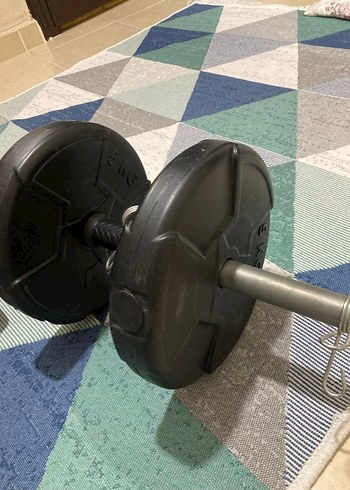 dambıl(dumbell) ağırlık barfiks Siyah Düz Egzersiz Matı 2 tane - Görsel 2