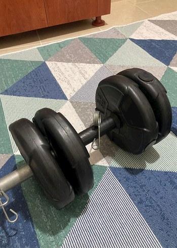 dambıl(dumbell) ağırlık barfiks Siyah Düz Egzersiz Matı 2 tane