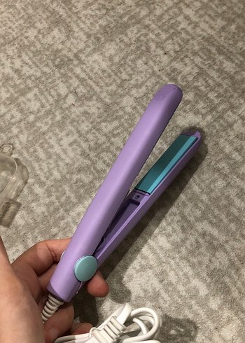 mor mini küçük Saç Düzleştirici çantaya at taşı - Görsel 4