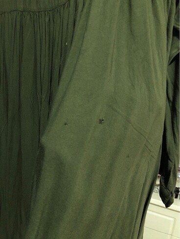 yeşil robalı elbise tesettür  - Görsel 7