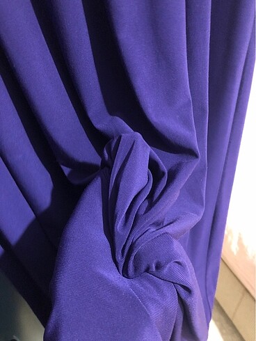 mor derin mor robalı elbise tesettür  - Görsel 9