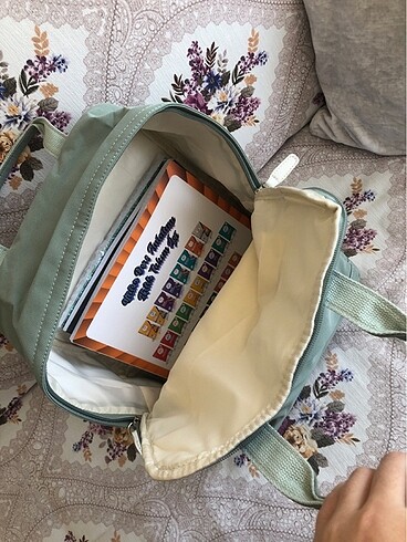 Çağla yeşili Laptop iPad tablet okul sırt çantası - Görsel 10