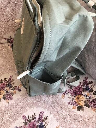 Çağla yeşili Laptop iPad tablet okul sırt çantası - Görsel 13
