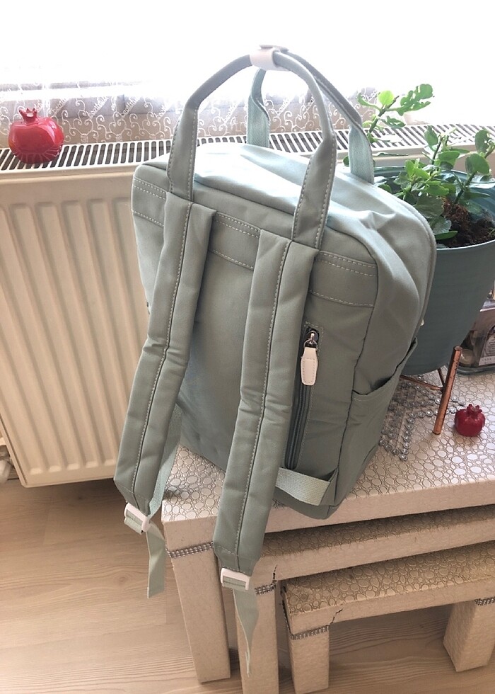 Çağla yeşili Laptop iPad tablet okul sırt çantası - Görsel 3