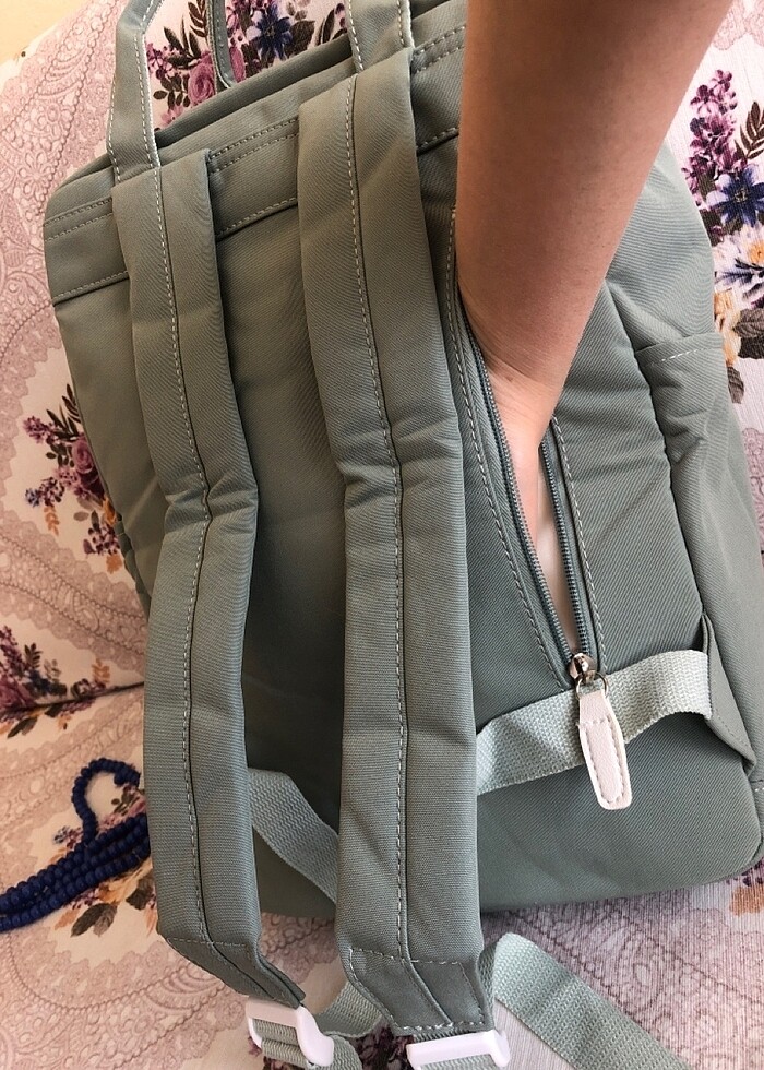 Çağla yeşili Laptop iPad tablet okul sırt çantası - Görsel 5