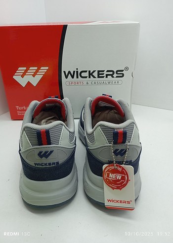 42 Beden Gri Erkek Spor Ayakkabı Velcro Bağcıklı