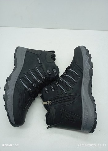 Gri Kamuflaj Desenli Bağcıklı Outdoor Erkek Bot - Görsel 6