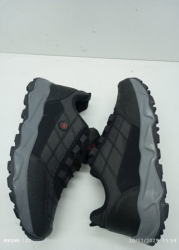 Siyah Erkek Kışlık Spor Ayakkabı Bağcıklı Rahat - Görsel 6