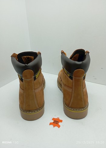 Hakiki Deri Caterpillar Erkek Süet Kahverengi Bot - Görsel 5