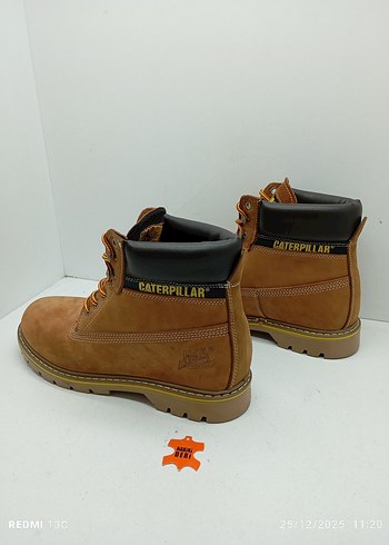 Hakiki Deri Caterpillar Erkek Süet Kahverengi Bot - Görsel 4