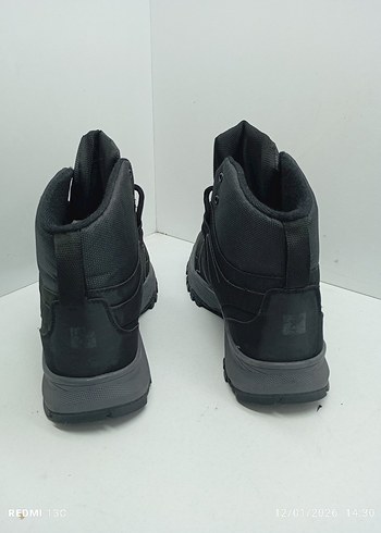 Siyah Gri Erkek Spor Bot Velcro Bantlı - Görsel 3