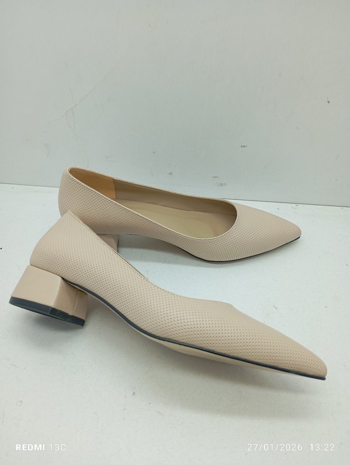Bej Minimalist Topuklu Kadın Stiletto - Görsel 2