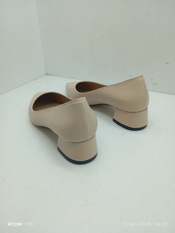 Bej Minimalist Topuklu Kadın Stiletto - Görsel 4