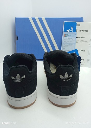 Adidas Campüs Siyah Spor Ayakkabı Velcro - Görsel 5